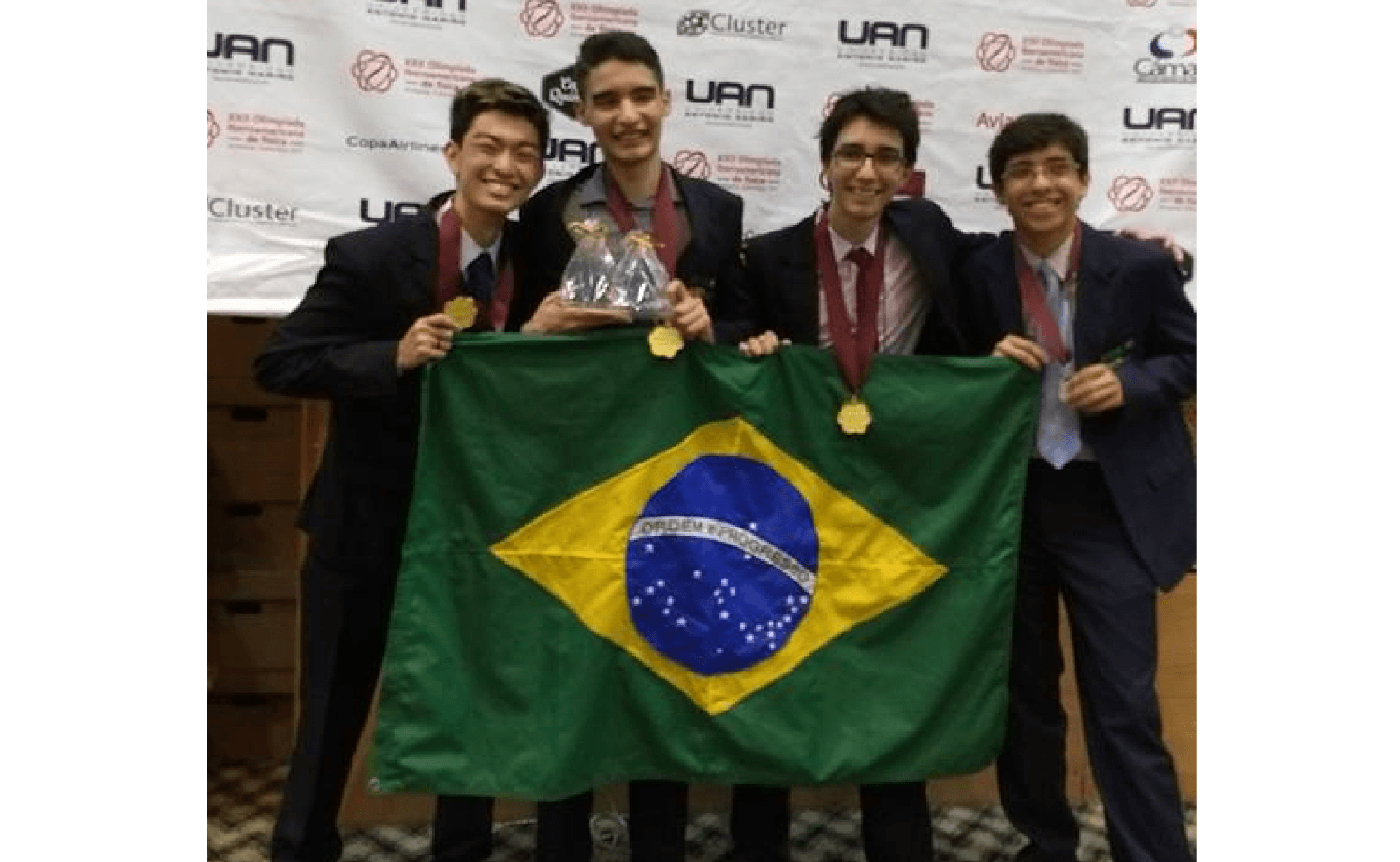 Brasil ganha três ouros e uma prata na Ibero-Americana de Física