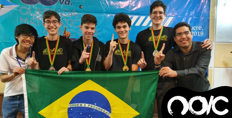 2 ouros e 2 pratas para o Brasil na Olimpíada de Matemática do Cone Sul!